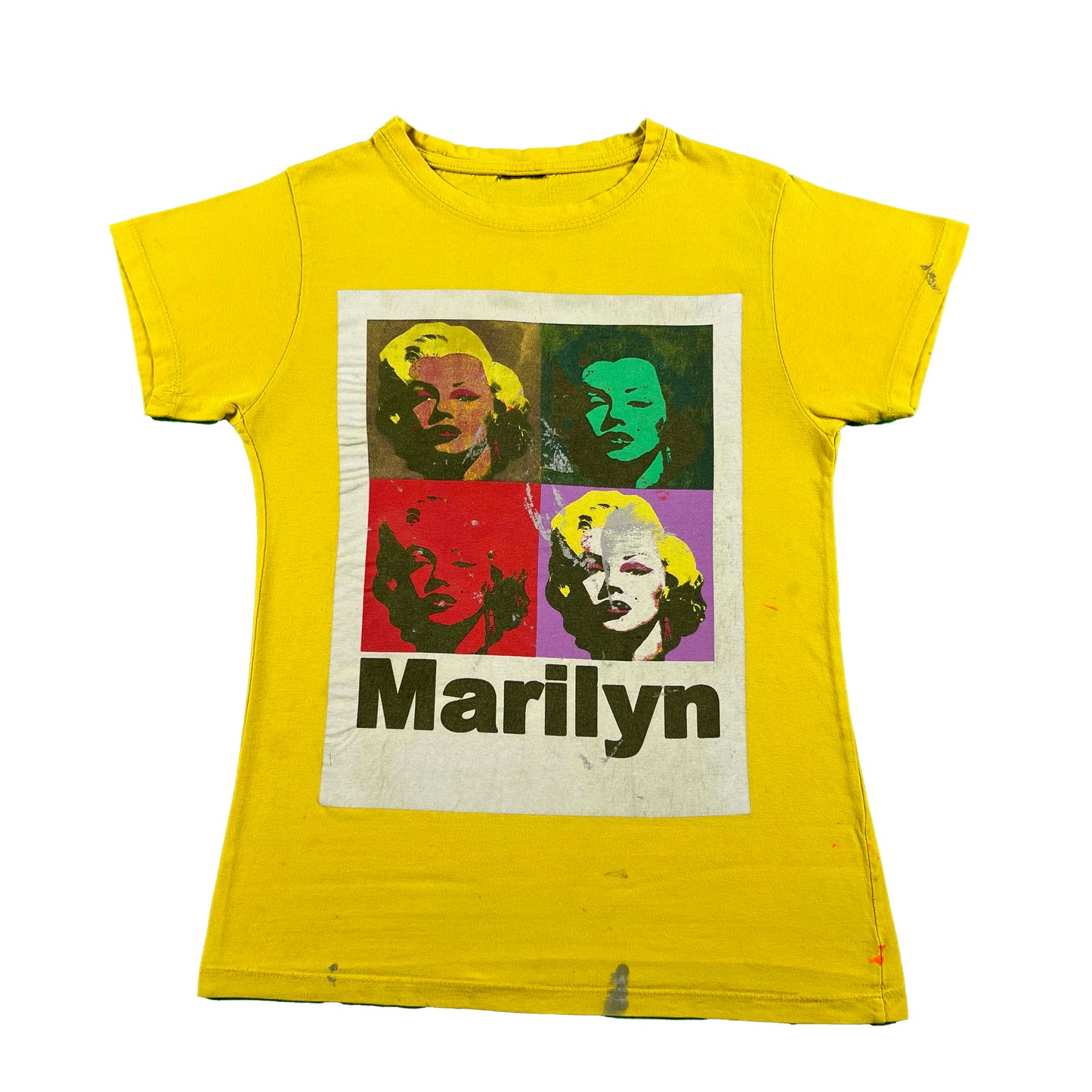 00s Marilyn Monroe Pop Art Painter's Tee- XS