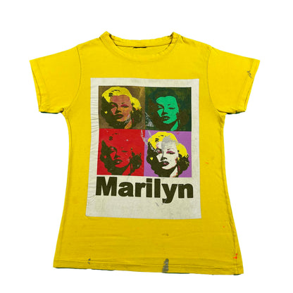 00s Marilyn Monroe Pop Art Painter's Tee- XS