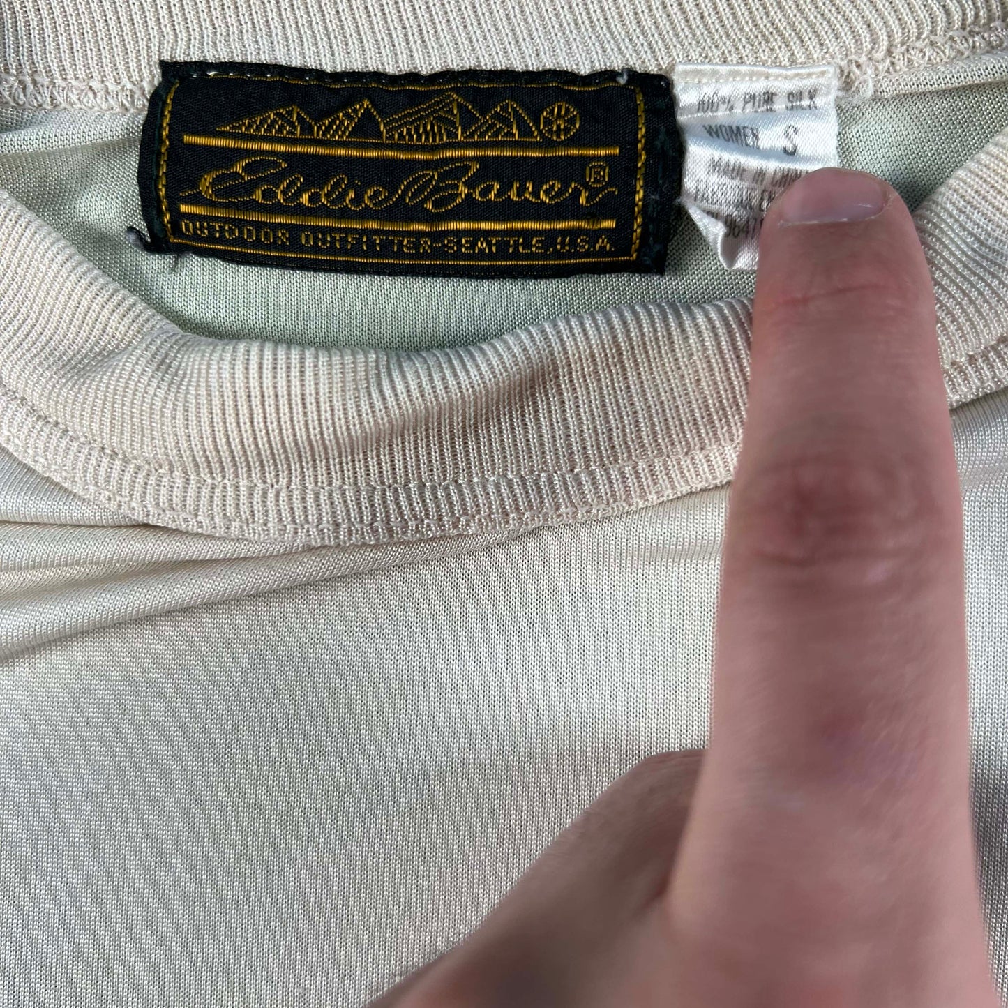 90s Eddie Bauer Silk Top- S