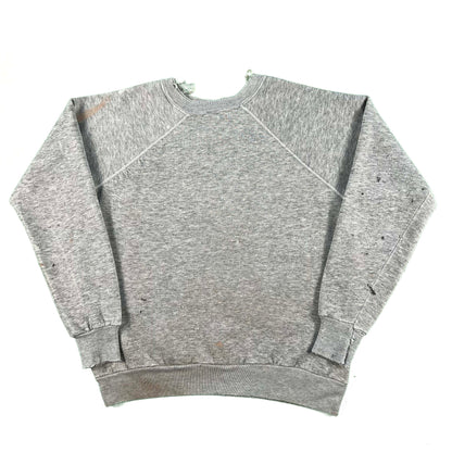 70s Grey Painter's Sweatshirt- S