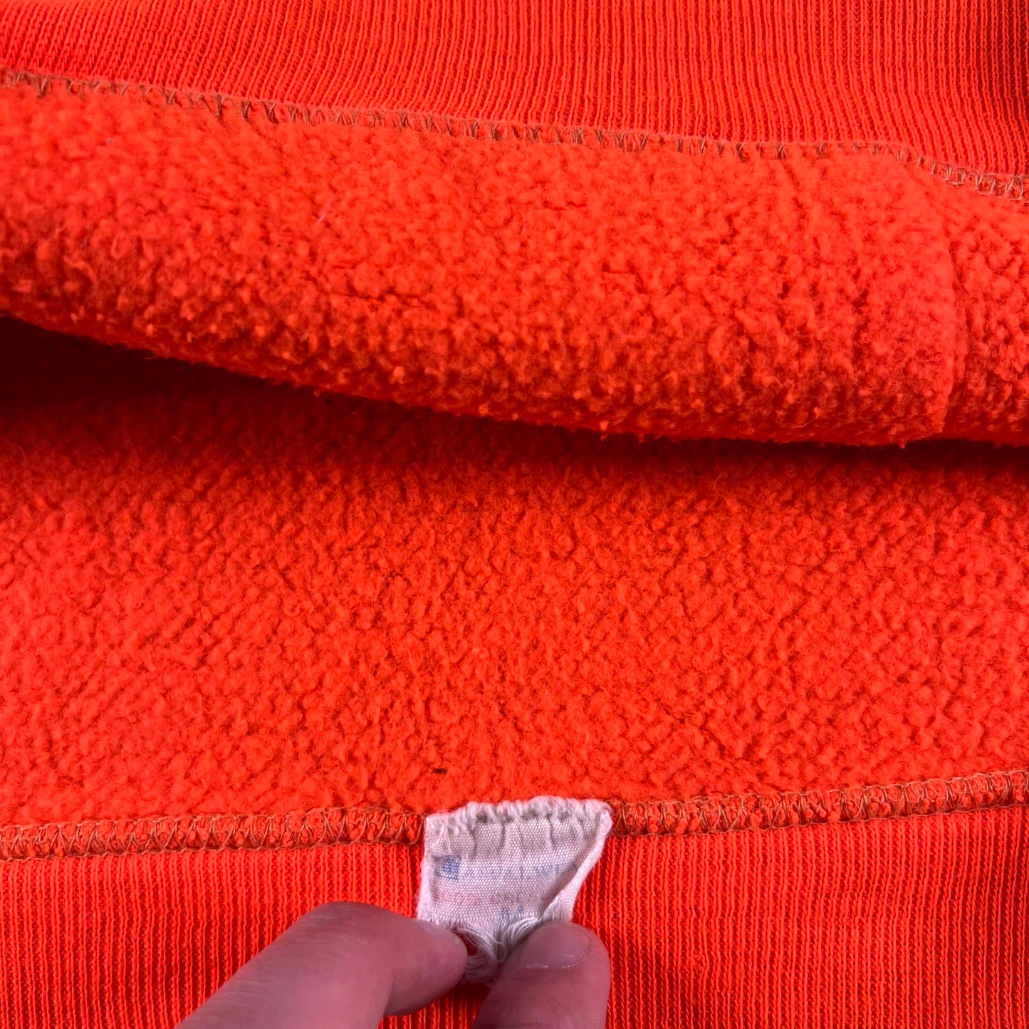 70s/80s Orange Painter's z/u Hoodie- M