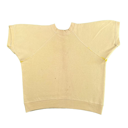 60s Short Sleeve Lemon Yellow S/S Sweatshirt- M