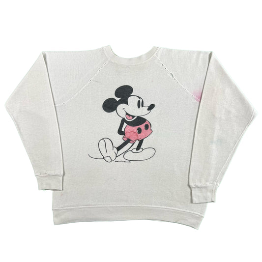 60s Test Print Mickey x Harvard Sweatshirt- L