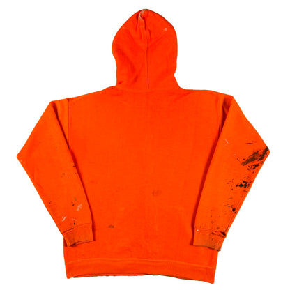 70s/80s Orange Painter's z/u Hoodie- M
