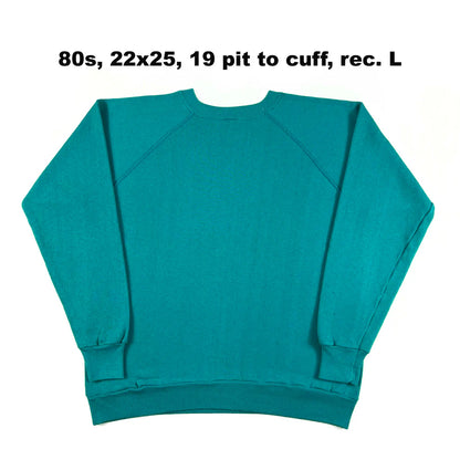Vintage Blank Green Sweatshirts- SELECT SWEAT