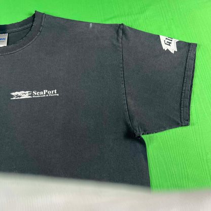 Perfectly Faded & Thrashed 'SeaPort' Tee- XL