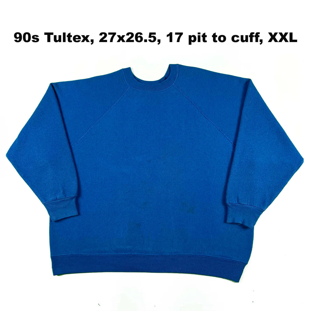 Vintage Blank Blue Sweatshirts- SELECT SWEAT