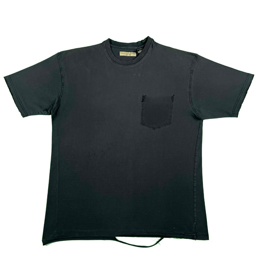 00s Thrashed Black Ghost Pocket Tee- XL