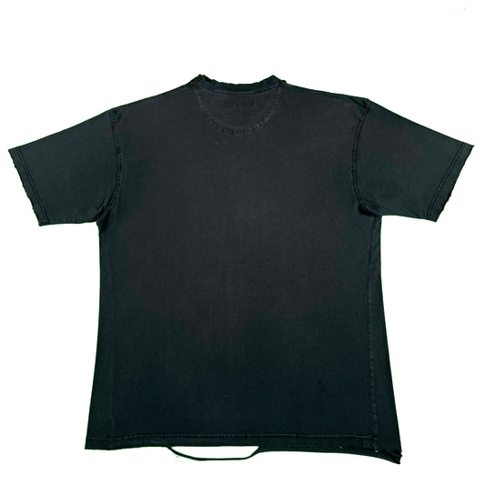 00s Thrashed Black Ghost Pocket Tee- XL