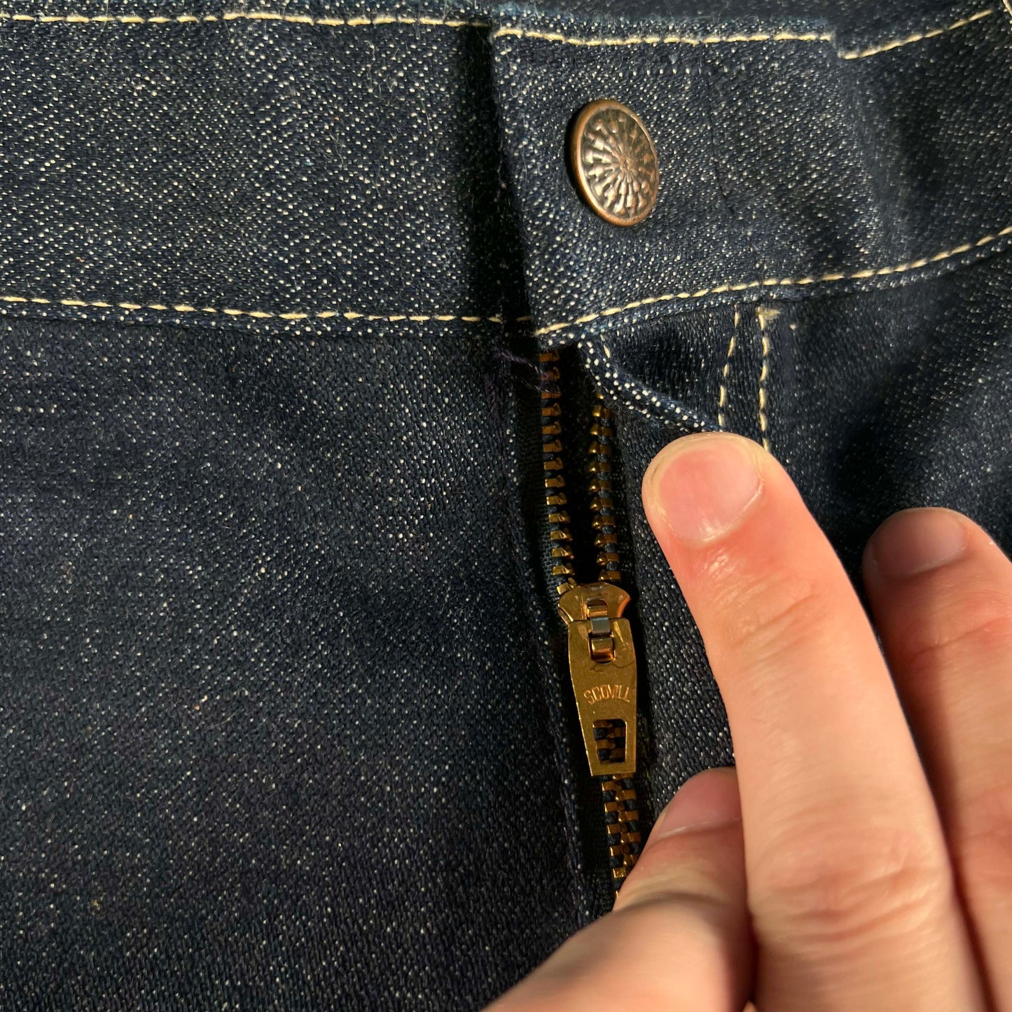 70s/80s Dark Wash Flared Denim- 30x29
