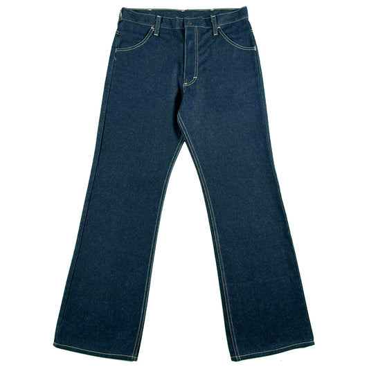 70s/80s Dark Wash Flared Denim- 30x29