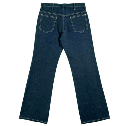 70s/80s Dark Wash Flared Denim- 30x29