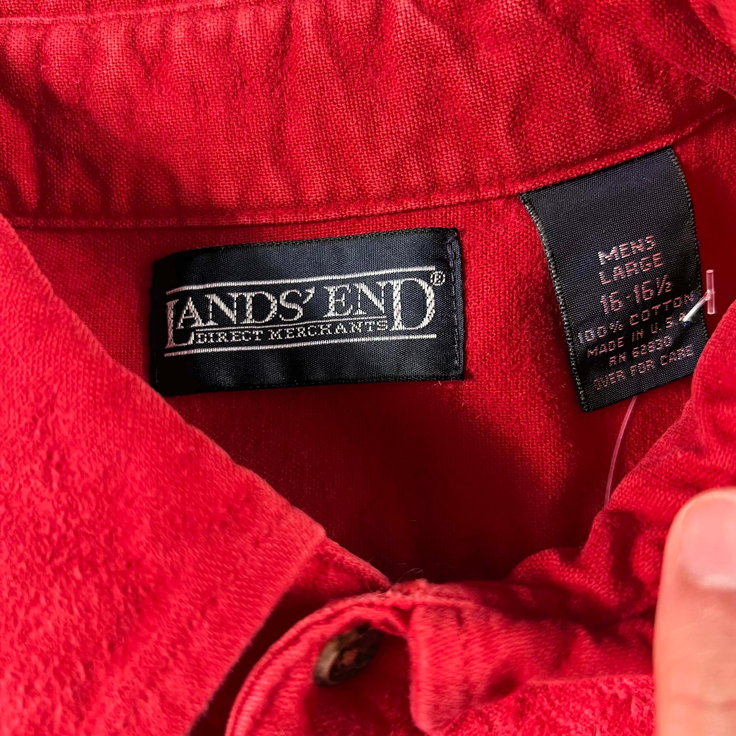 Vintage Lands' End 100% Cotton Chamois Shirts- SELECT SHIRT