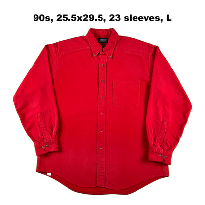 Vintage Lands' End 100% Cotton Chamois Shirts- SELECT SHIRT