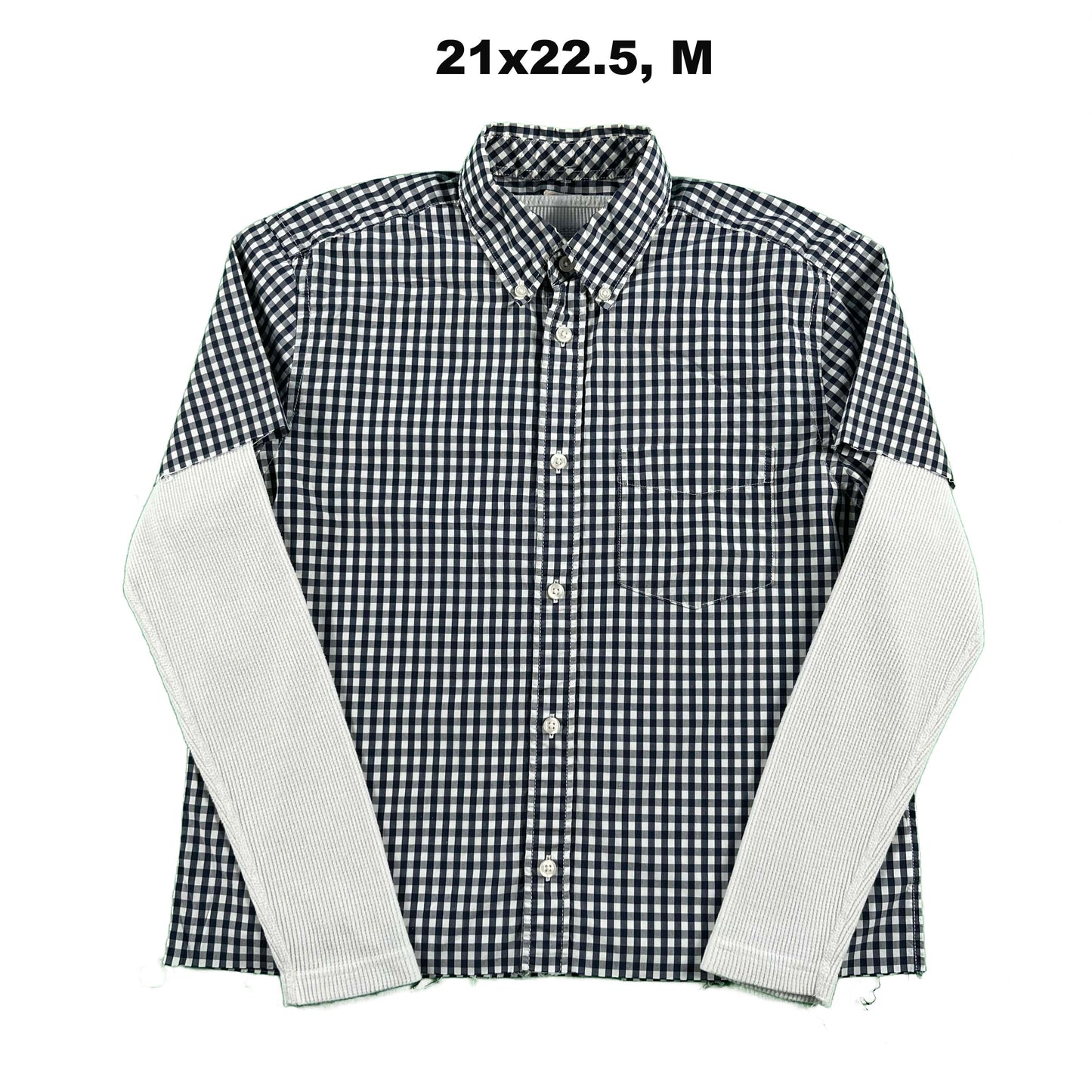 Vintage Gap Cropped Plaid Shirt & Waffle Knit Thermals- SELECT COMBO