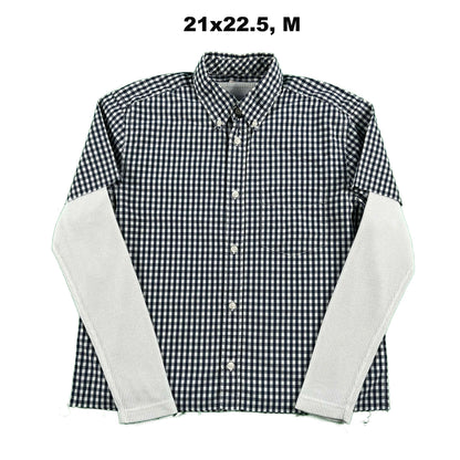 Vintage Gap Cropped Plaid Shirt & Waffle Knit Thermals- SELECT COMBO