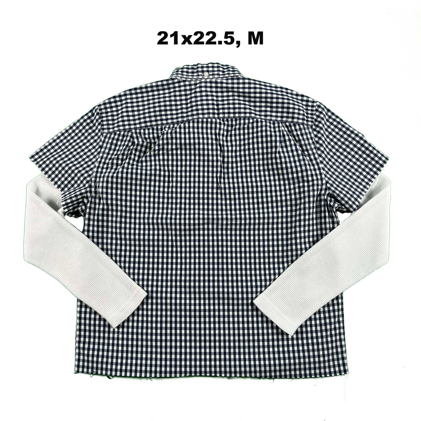 Vintage Gap Cropped Plaid Shirt & Waffle Knit Thermals- SELECT COMBO