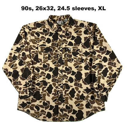 Vintage Duck Camo Utility Shirts- SELECT SHIRT