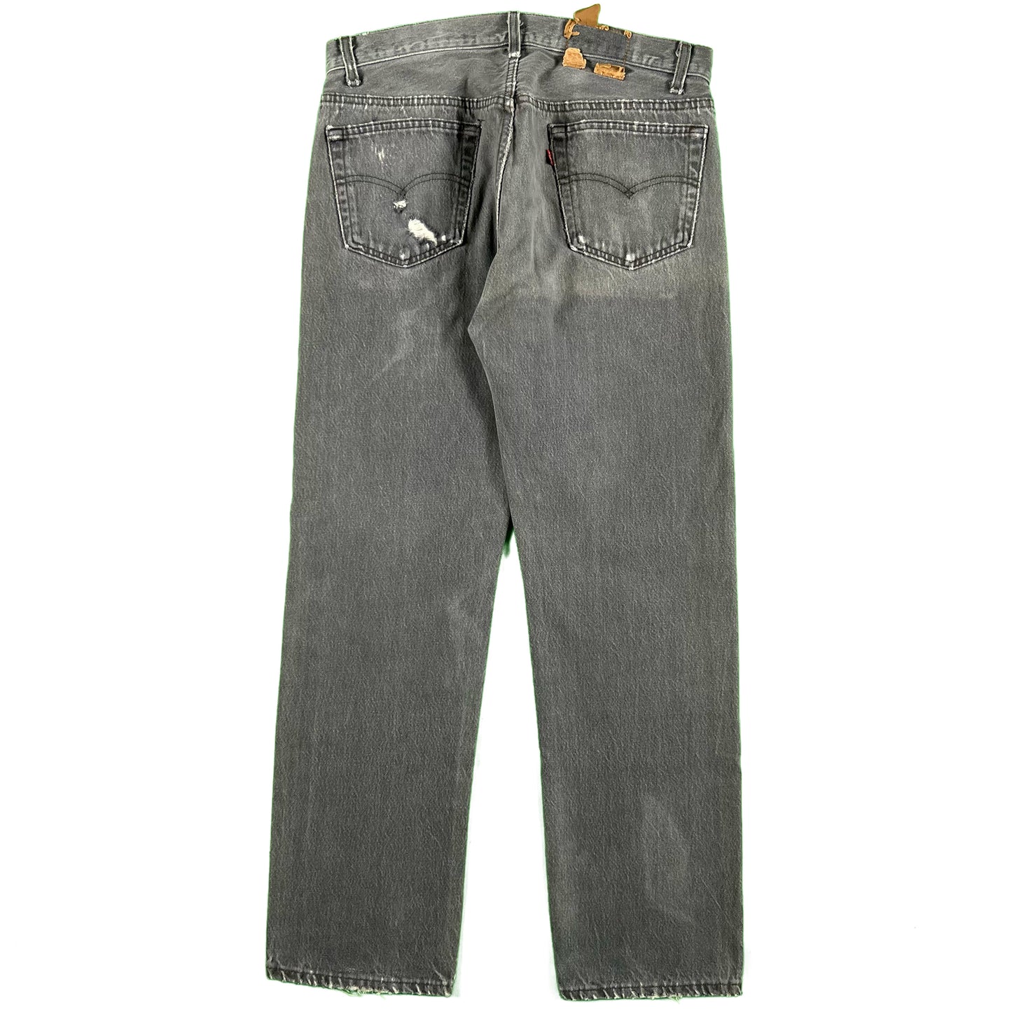 80s Sun Faded Charcoal Grey Levi's 501s- 32x29.5