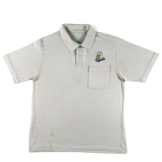 80s Fishing Collared Pocket Tee- M
