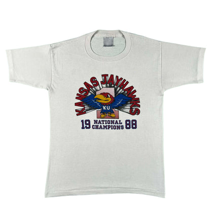 1988 Kansas Jayhawks Basketball National Champs Tee- S