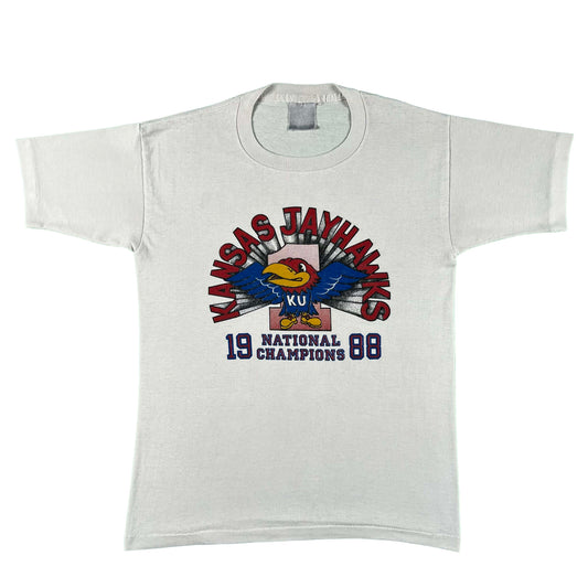 1988 Kansas Jayhawks Basketball National Champs Tee- S