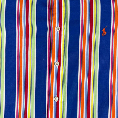 90s Ralph Lauren Striped Oxford Shirt- XL