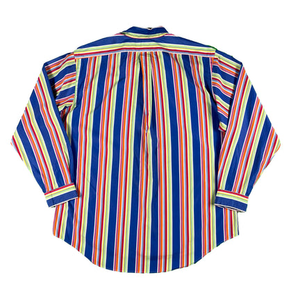 90s Ralph Lauren Striped Oxford Shirt- XL