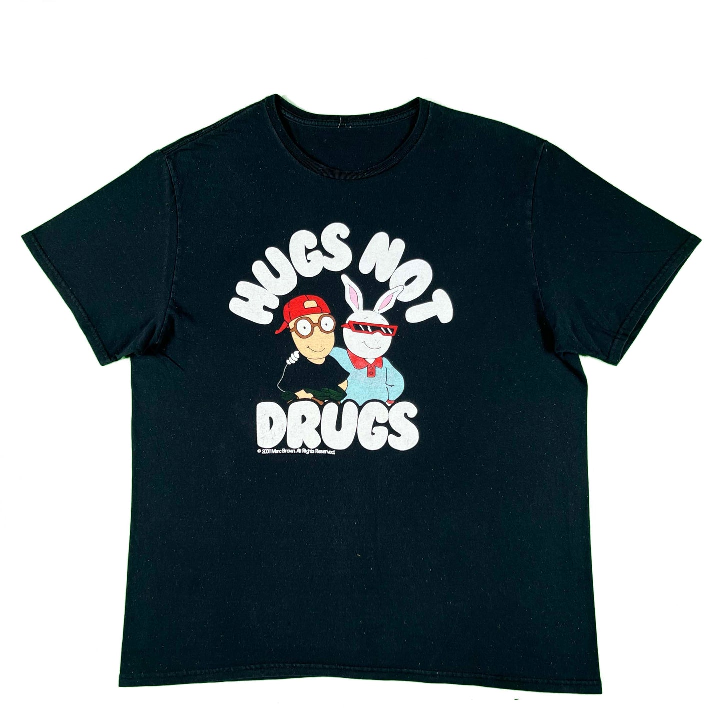 Hugs Not Drugs Tee- L