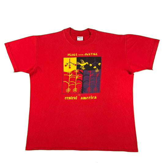80s Peace with Justice in Central America Tee- XL