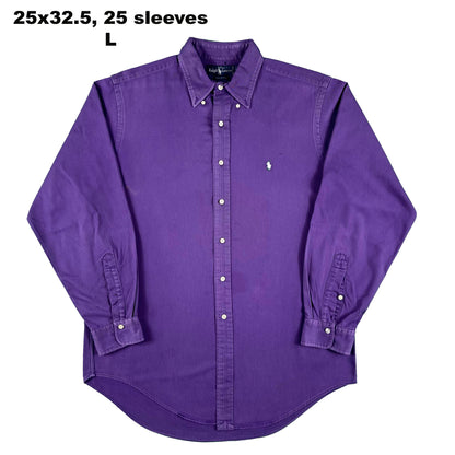 Vintage Ralph Lauren 100% Cotton Button Up Shirts- SELECT SHIRT
