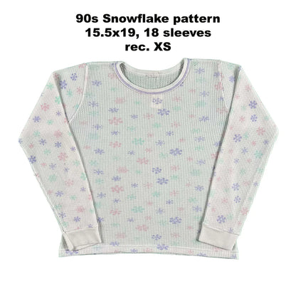 Vintage Floral Waffle Knit Thermals- SELECT SHIRT