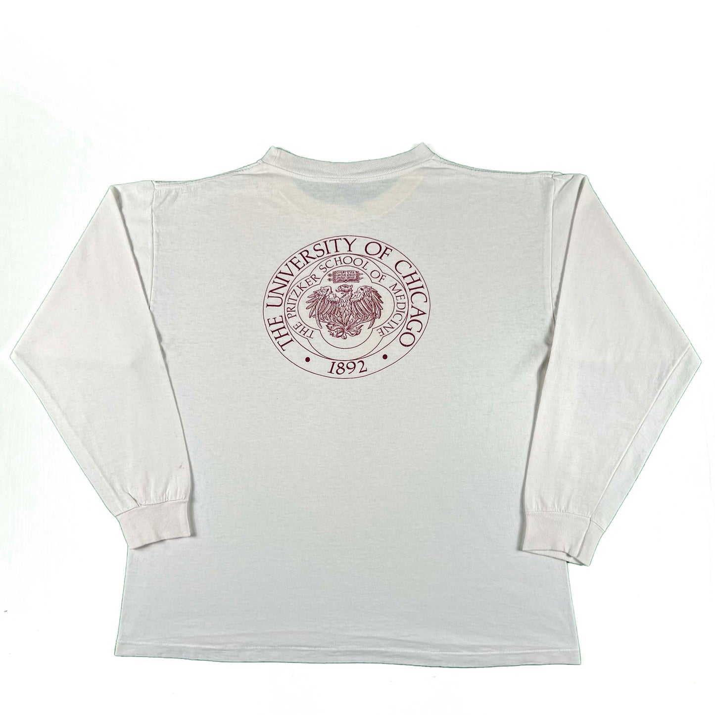 80s U of Chicago Pritzker School of Medicine L/S Tee- XL