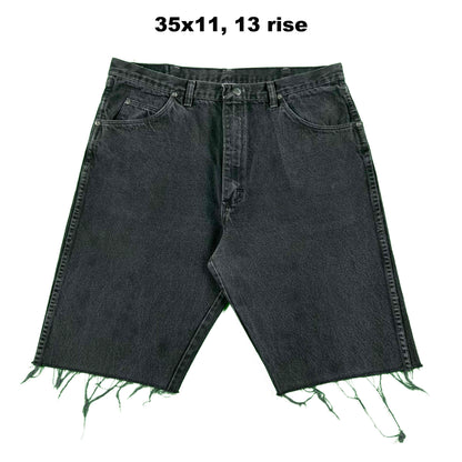 Vintage Wrangler Black Cut Off Denim Shorts- SELECT PAIR