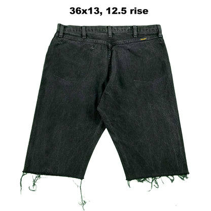 Vintage Wrangler Black Cut Off Denim Shorts- SELECT PAIR