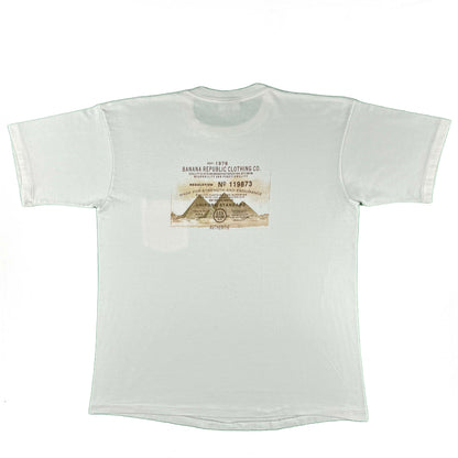 90s Banana Republic Pyramids Pocket Tee- XL