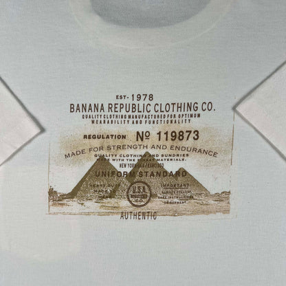 90s Banana Republic Pyramids Pocket Tee- XL