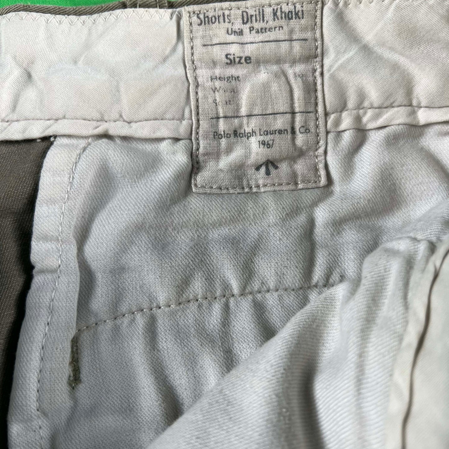 00s Polo by Ralph Lauren Khaki Drill Shorts- 33x9