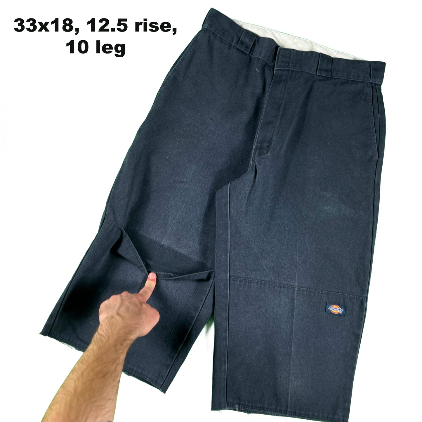Dickies Navy Blue Double Knee Capris- SELECT PAIR