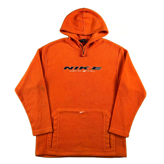 00s Nike 'performance athletics' Fleece Hoodie- M