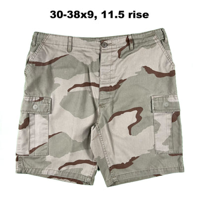 Vintage Chopped Camo Baggy Shorts- SELECT PAIR