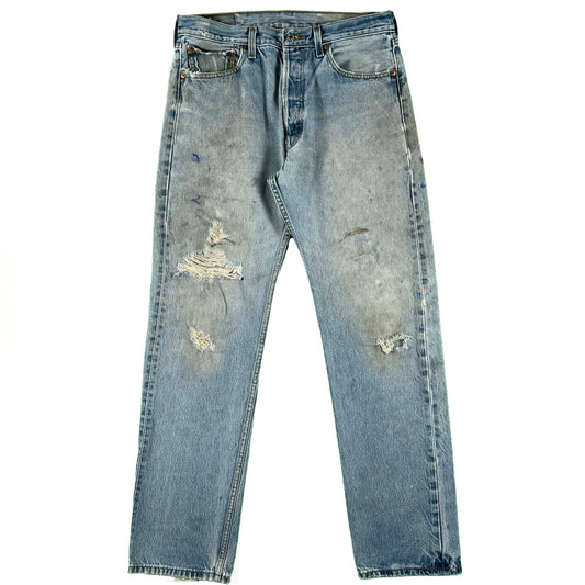 00s Thrashed Levi's 501 Denim- 32x31.5