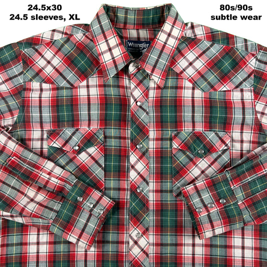 Vintage Wrangler Western Pearl Snap Shirts- SELECT SHIRT