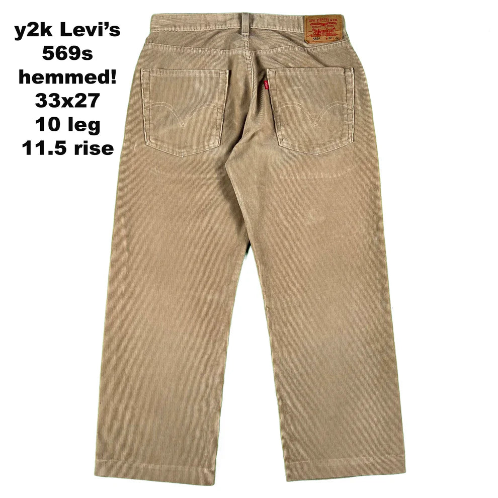 90s/y2k Baggy Levi's Corduroy Pants- SELECT PAIR