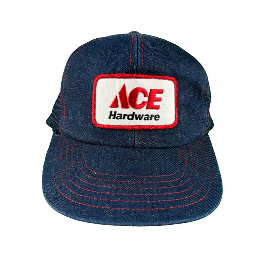 80s Ace Hardware Denim Trucker Hat