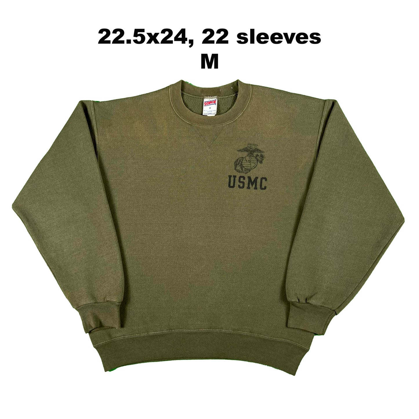 90s Army Green USMC Sweatshirts- SELECT SWEAT