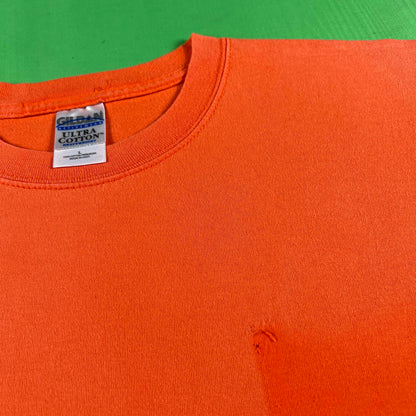 00s Sun Faded Orange Ghost Pocket Tee- L