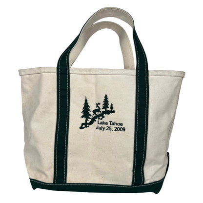 L.L. Bean Canvas Lake Tahoe Boat and Tote Bag- M