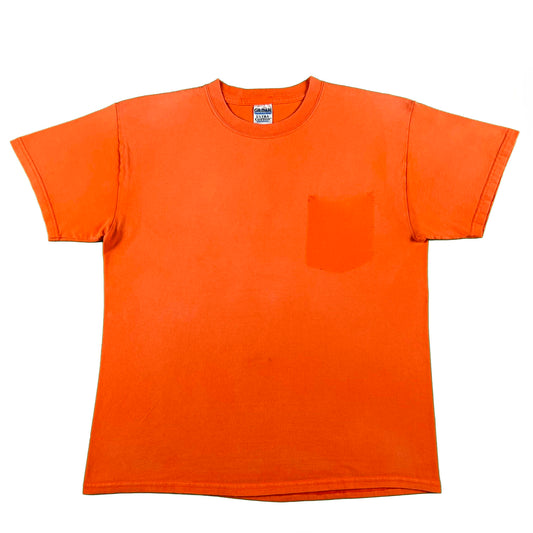 00s Sun Faded Orange Ghost Pocket Tee- L