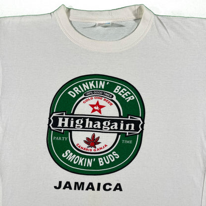 90s 'Drinkin Beer Smokin Buds' Jamaica Tee - L